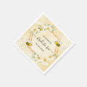 Bride tot beenfloreel geel honingraatvlees vrijgez servet (Hoek)