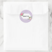 Bride tot waterverf florale vrijgezellenfeest clas ronde sticker (Tas)