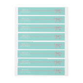 BRIDE Touch Silver Envelope Wrap rond het etiket (Vel)