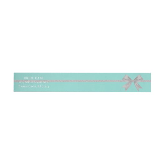 BRIDE Touch Silver Envelope Wrap rond het etiket (Individueel)