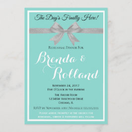 BRIDE Touch Zilveren Trouwsuite Repetitie Party Kaart