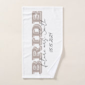 Bride Towel, Personalized Gift Bad Handdoek (Handdoek)