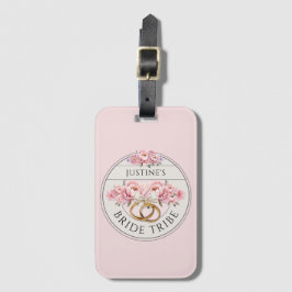 Bride Tribe aangepaste bloemen Bagagelabel