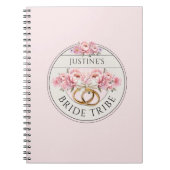 Bride Tribe aangepaste bloemen Notitieboek (Voorkant)