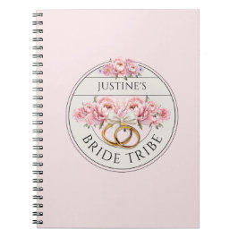 Bride Tribe aangepaste bloemen Notitieboek