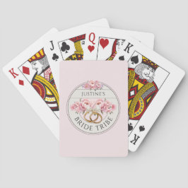 Bride Tribe aangepaste bloemen Pokerkaarten