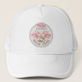 Bride Tribe aangepaste bloemen Trucker Pet (Voorkant)