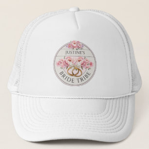 Bride Tribe aangepaste bloemen Trucker Pet