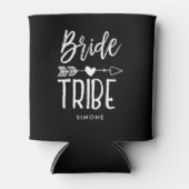 Bride Tribe | Aangepaste naam bruiloft Blikjeskoeler (Voorkant)