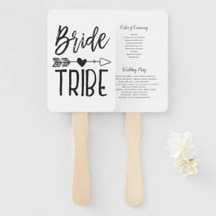 Bride Tribe Aangepaste naam bruiloft Handwaaier
