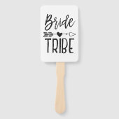 Bride Tribe | Aangepaste naam bruiloft Handwaaier (Voorkant)