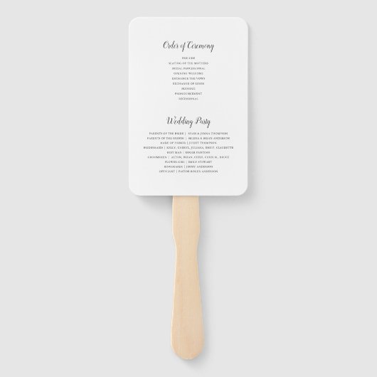Bride Tribe | Aangepaste naam bruiloft Handwaaier (Achterkant)