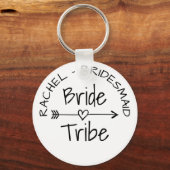 Bride Tribe bachelorette bevoordeelt sleutelhanger (Voorkant)