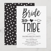 Bride Tribe | Bachelorette Party Spoted Kaart (Voorkant / Achterkant)