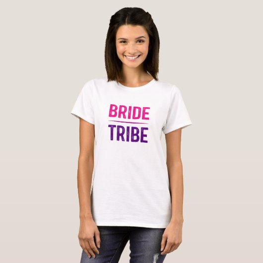 Bride Tribe Bachelorette T-shirt (Voorkant volledig)