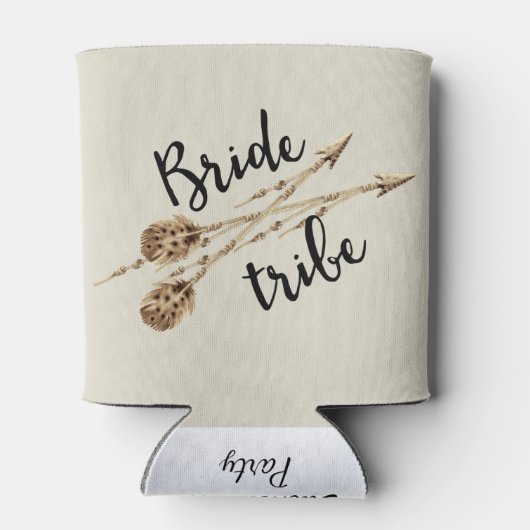 Bride Tribe Boho Arrows gepersonaliseerd Blikjeskoeler (Achterkant)