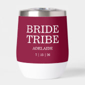 Bride Tribe Bridal Party Cranberry Red (Voorkant)