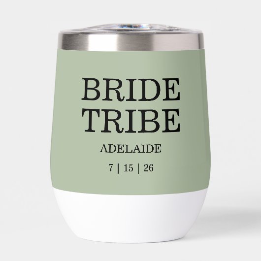 Bride Tribe Bridal Party Sage Green (Voorkant)