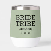 Bride Tribe Bridal Party Sage Green (Achterkant)