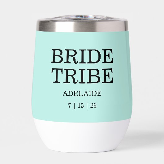 Bride Tribe Bridal Party Turquoise (Voorkant)