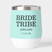 Bride Tribe Bridal Party Turquoise (Achterkant)