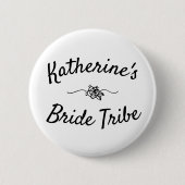 Bride Tribe Bride's Name Button (Voorkant)