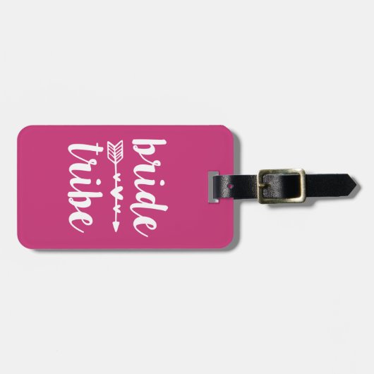 Bride Tribe Bridesmaid women's bagagelabel (Voorkant horizontaal)