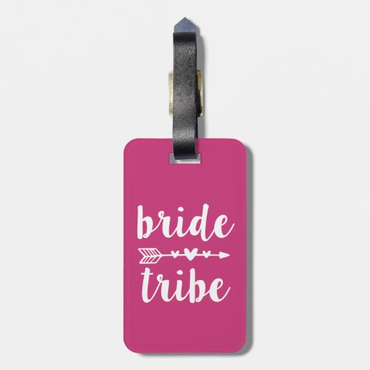 Bride Tribe Bridesmaid women's bagagelabel (Achterkant verticaal)