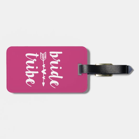 Bride Tribe Bridesmaid women's bagagelabel (Achterkant horizontaal)
