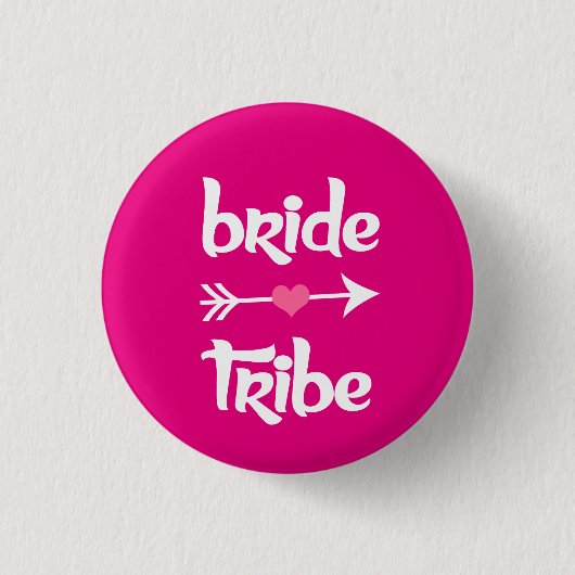 Bride Tribe Bridesmaïde vrouwen Ronde Button 3,2 Cm (Voorkant)