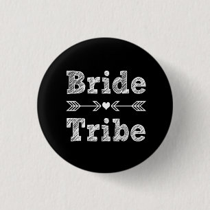 Bride Tribe Bridesmaïde vrouwen Ronde Button 3,2 Cm