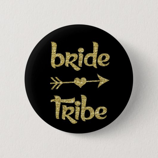 Bride Tribe Bridesmaïde vrouwen Ronde Button 5,7 Cm (Voorkant)