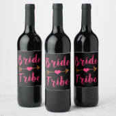 Bride Tribe Bruidsmeisje wijn flesetiketten Etiket (Flessen)