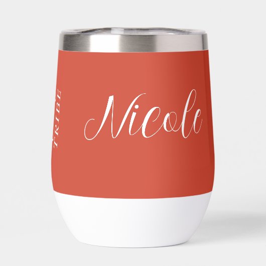 Bride Tribe Bruidsmeisjes Script Burnt Sinaasappel (Achterkant)