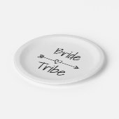 Bride Tribe bruiloft op maat Papieren Bordje (Gekanteld)