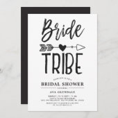 Bride Tribe | Bruiloftsscript Bruidsfeest Kaart (Voorkant / Achterkant)