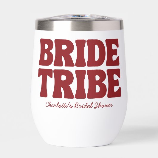 Bride Tribe Burgundy Bridal Shower (Voorkant)