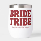 Bride Tribe Burgundy Bridal Shower (Achterkant)