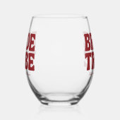 Bride Tribe Burgundy Bridal Shower Wijnglas Zonder Voet (Links)