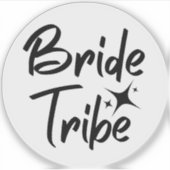 Bride Tribe calligrafisch heldere vinylsticker Sticker (Voorkant)