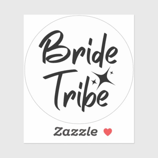 Bride Tribe calligrafisch heldere vinylsticker Sticker (Vel)