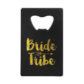 Bride Tribe Creditkaart Flessenopener (Voorkant)