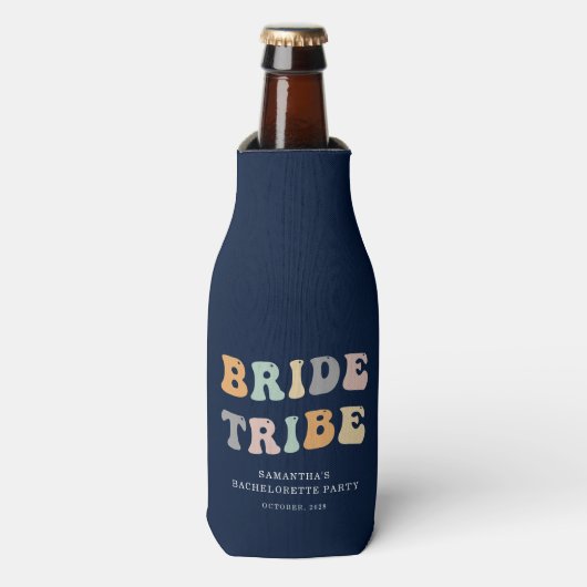 Bride Tribe Custom Bachelorette Party Klassieke 90 Flesjeskoeler (Fles Voorkant)