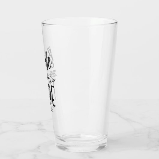 Bride Tribe Custom Name Bridesmaid Script Glas (Links)