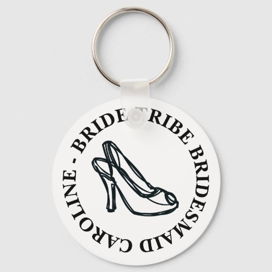 Bride Tribe dames schoen bachelorette Sleutelhanger (Voorkant)