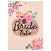 Bride Tribe Gepersonaliseerd Herfst Roos Goud Klembord (Achterkant)