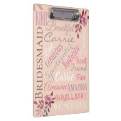 Bride Tribe Gepersonaliseerd Herfst Roos Goud Klembord (Rechts)