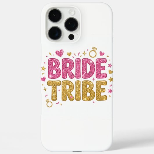 Bride Tribe Glitter iPhone Case (Achterkant)