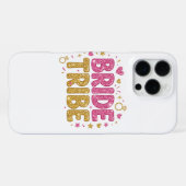 Bride Tribe Glitter iPhone Case Hoesje (Achterkant horizontaal)