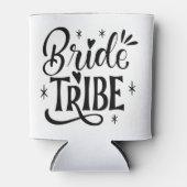 Bride Tribe Glitter Schrift Blikjeskoeler (Voorkant)
